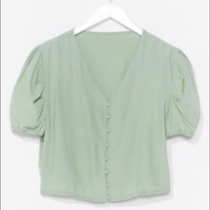 NWT Mint colored blouse